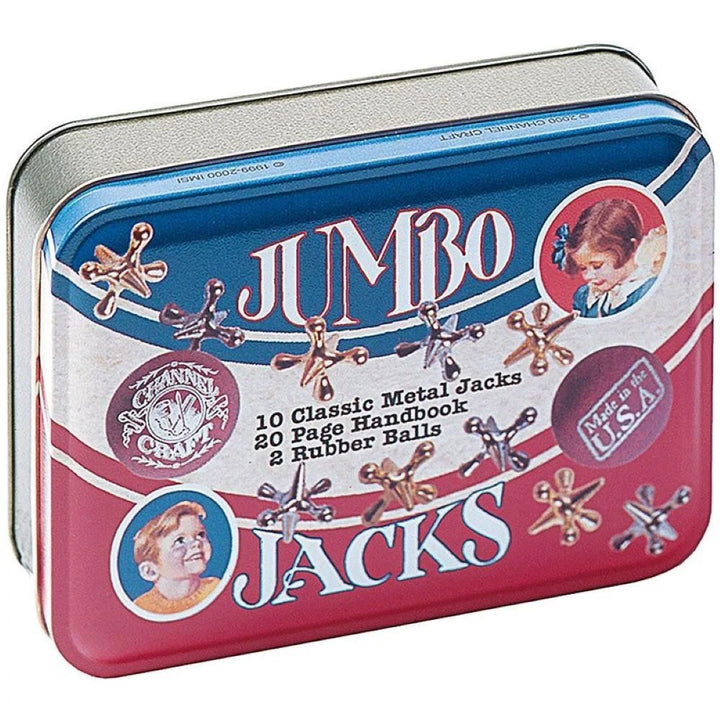 Jumbo Jacks in a Classic Toy Tin