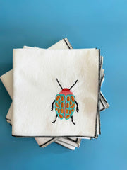 Love Bug Kitchen Towel -  Embroidered