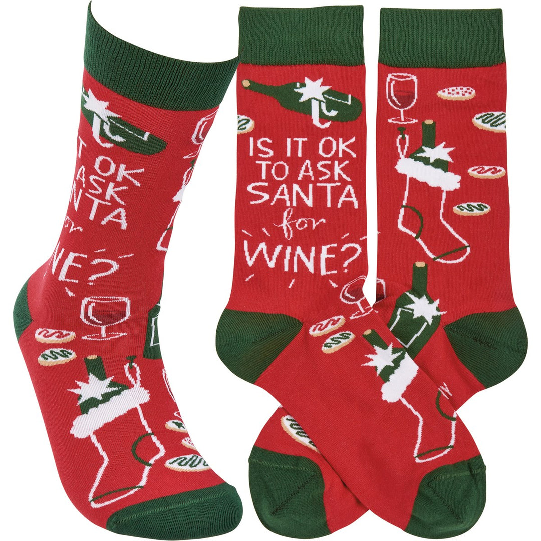 Socks - Is It Okay To Ask Santa For Wine