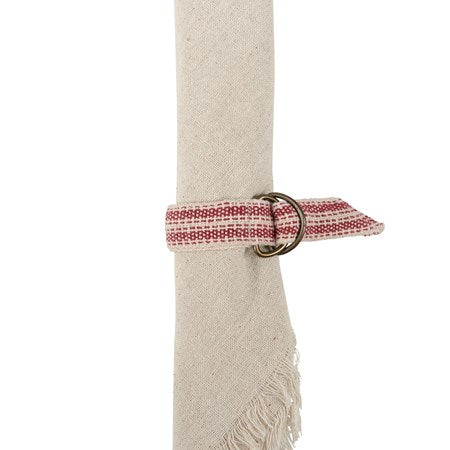 Napkin Ring - Red Stripe