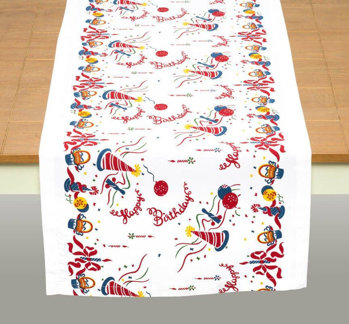 Happy  Birthday Retro 50s Table Runner