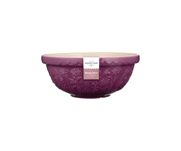 In the Meadow Daisy- Purple Mixing Bowl 11" (S18)