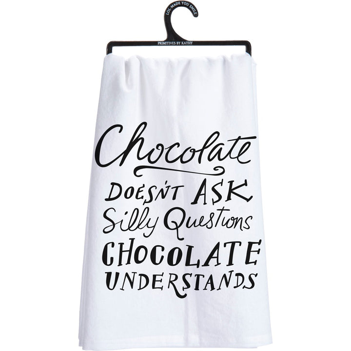 Kitchen Towel - Chocolate Doesn't Ask Questions