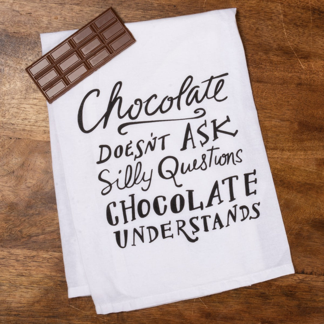 Kitchen Towel - Chocolate Doesn't Ask Questions