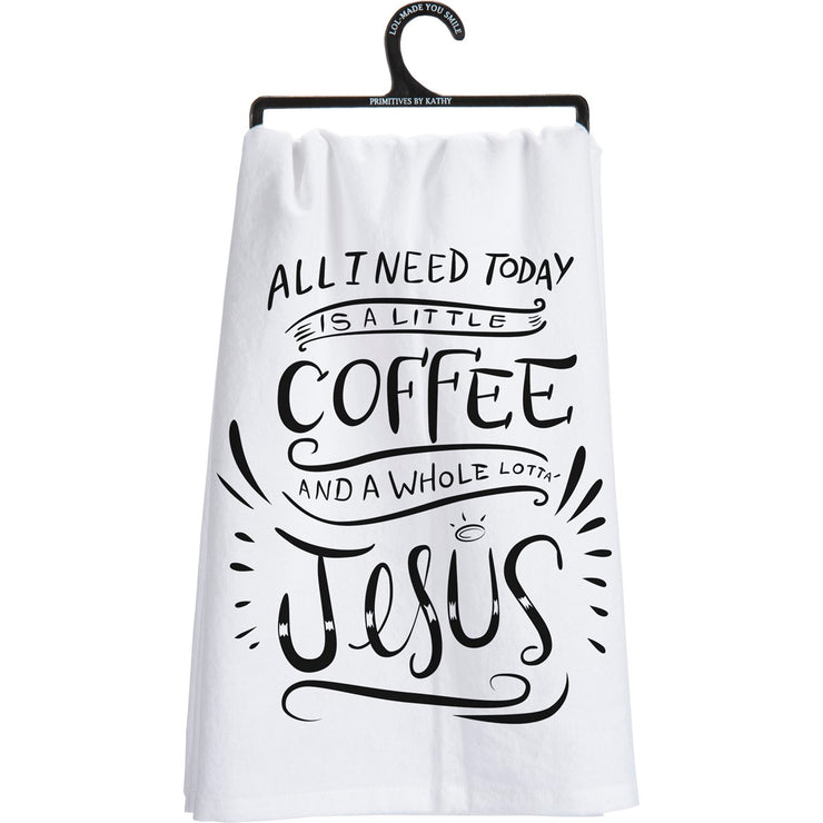 Kitchen Towel - Coffee And A Whole Lot Of Jesus