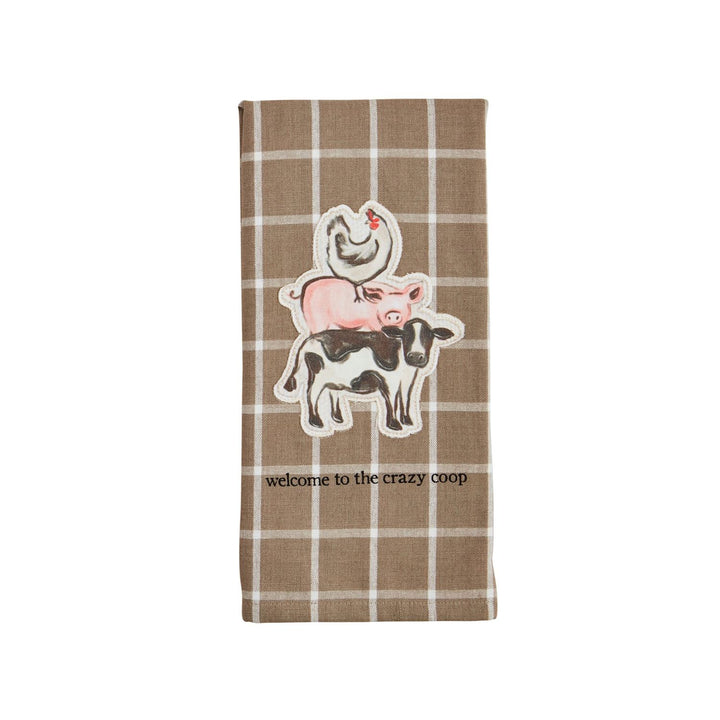 Farm Animal Canvas Patch Towels