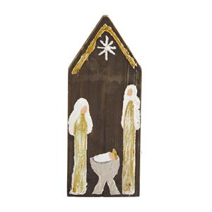 Large Nativity Reclaimed Plaque