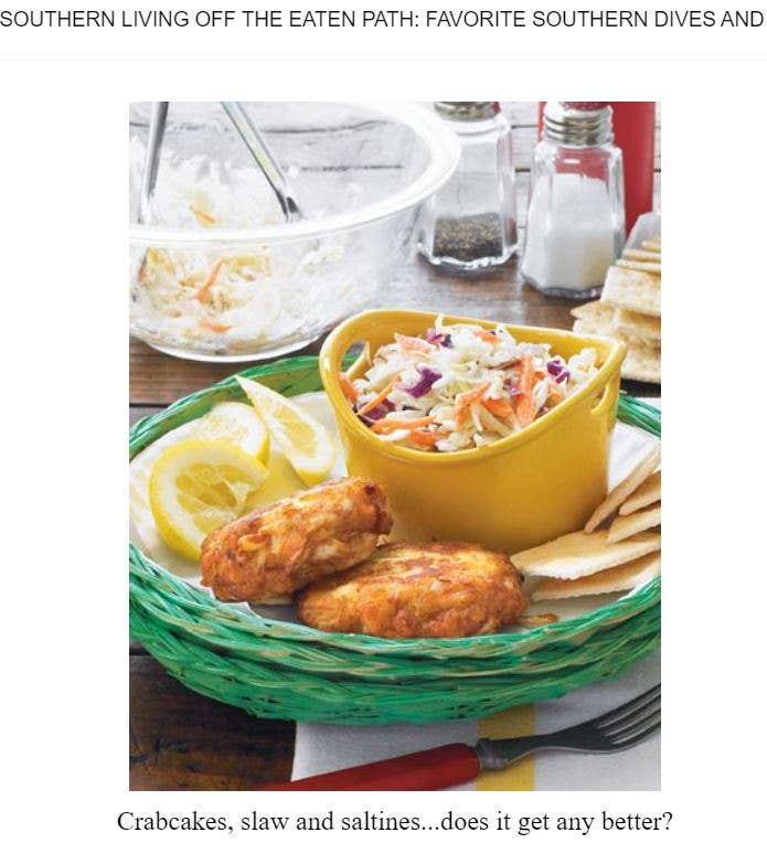 Southern Living Off the Eaten Path : Favorite Southern Dives