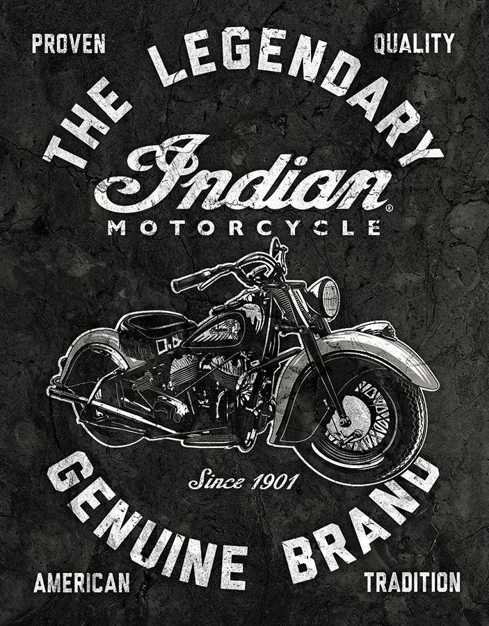 Indian Motorcycles - Legendary Tin Sign