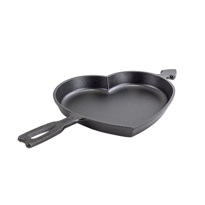 Seasoned Cast Iron Heart Skillet