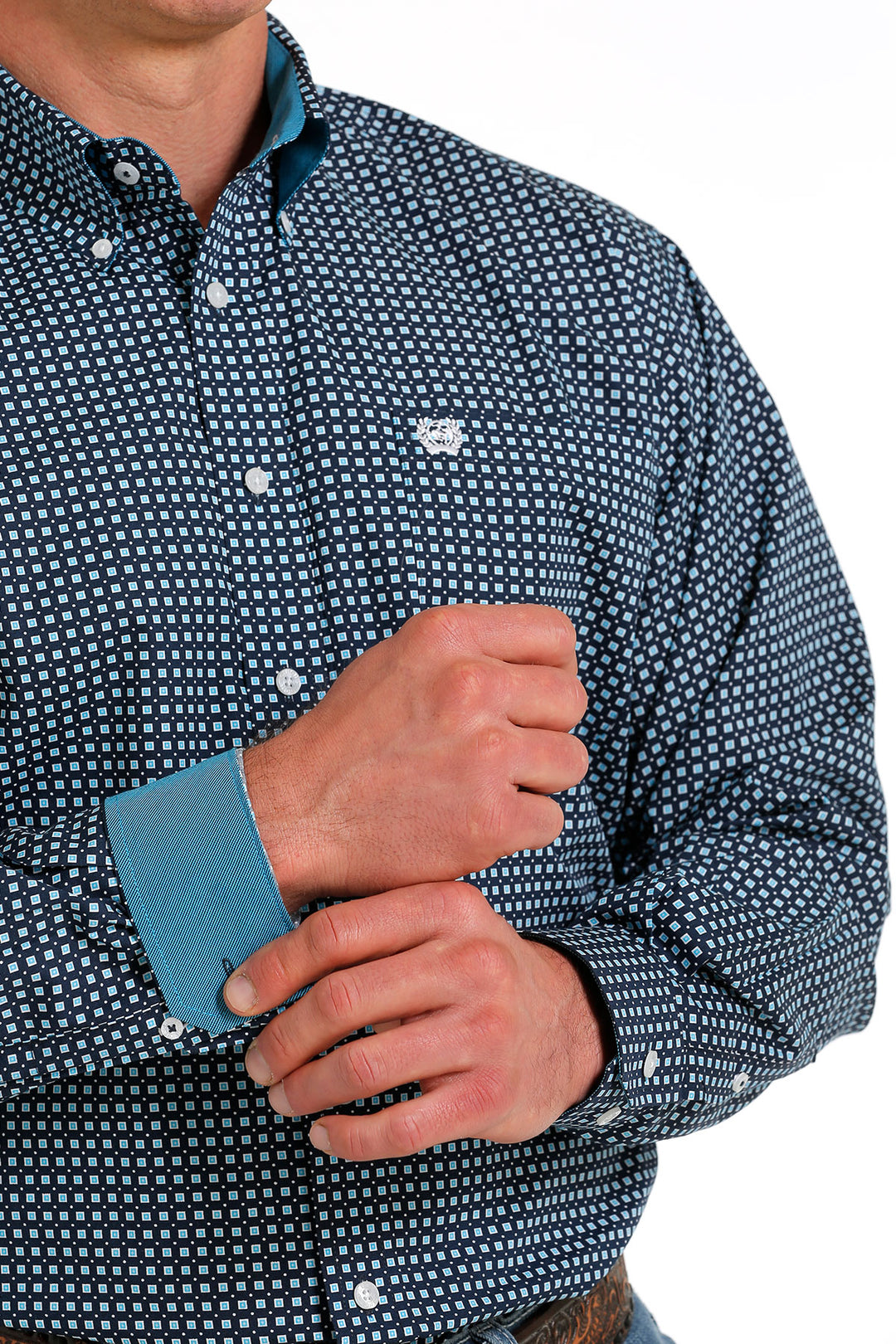 Cinch - Men's Long Sleeve Shirt - Navy