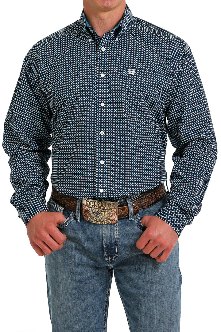 Cinch - Men's Long Sleeve Shirt - Navy