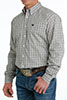 Cinch - Men's Long Sleeve Shirt - White Plaid