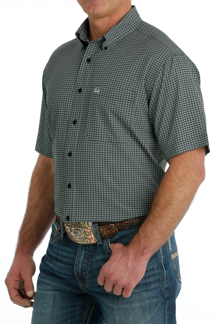 Cinch Men's Short Sleeve Shirt Arena Flex - Black