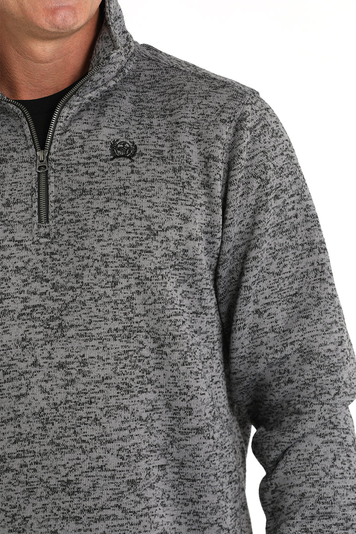 Cinch Men's 1/4 Zip Sweater - Gray