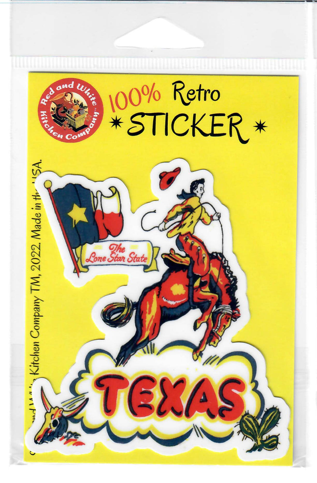 Texas Retro Sticker