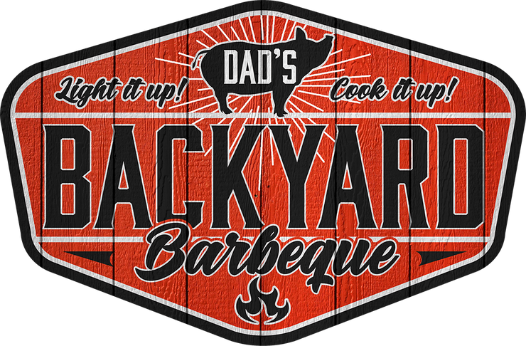 Backyard BBQ Aluminum Sign