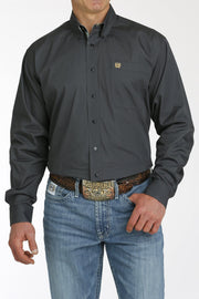 Cinch - Men's Long Sleeve Solid Shirt - Charcoal