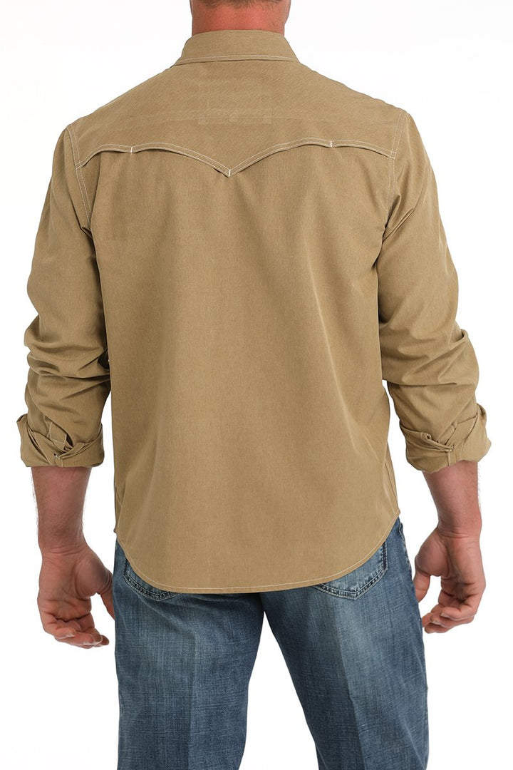 Men's Arenaflex Western Camp Shirt - Brown