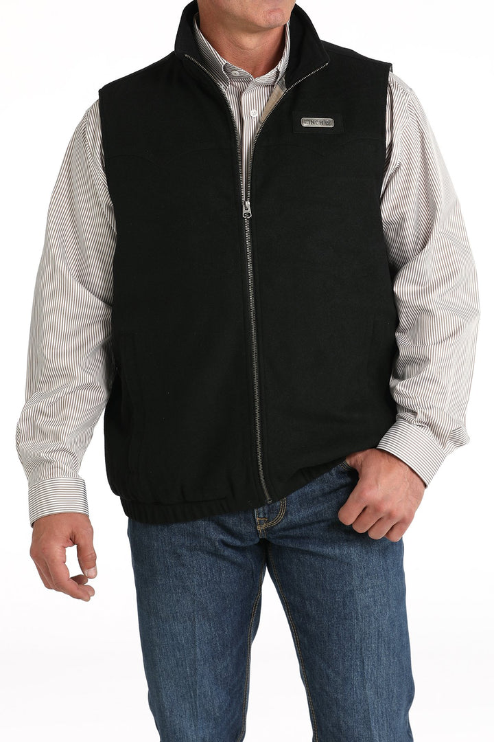 Cinch Men's Concealed Carry Wooly Vest - Black