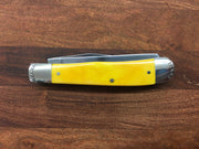 Knife - Praying Cowboy Yellow Bone Handle- 4-1/8" - Moore Maker