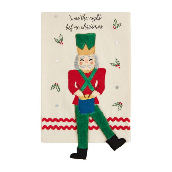 Kitchen Towel - T'Was Nutcracker Dangle Leg Towel