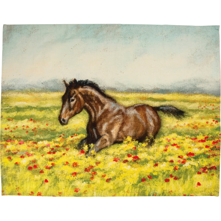 Kitchen Towel - Horse In Field