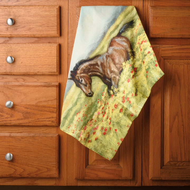 Kitchen Towel - Horse In Field