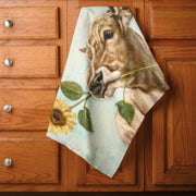 Kitchen Towel - Cow Floral