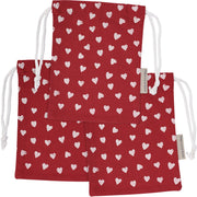 Drawstring Pouch - Hearts