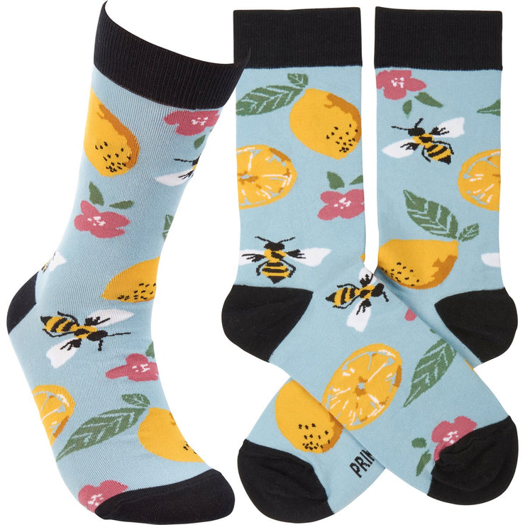 Socks - Lemons & Bees