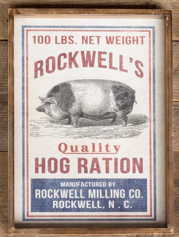 Hog Ration Framed Print