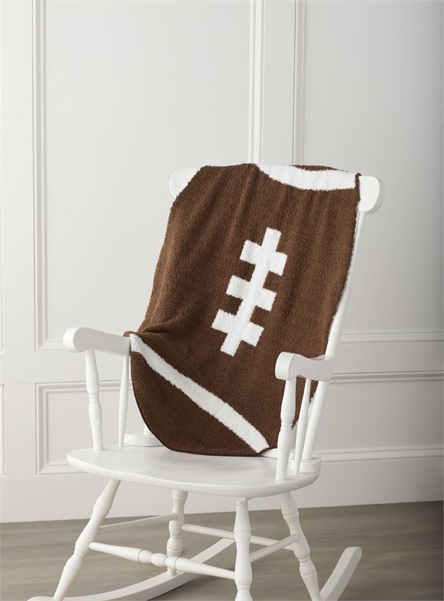 Chenille Football Blanket