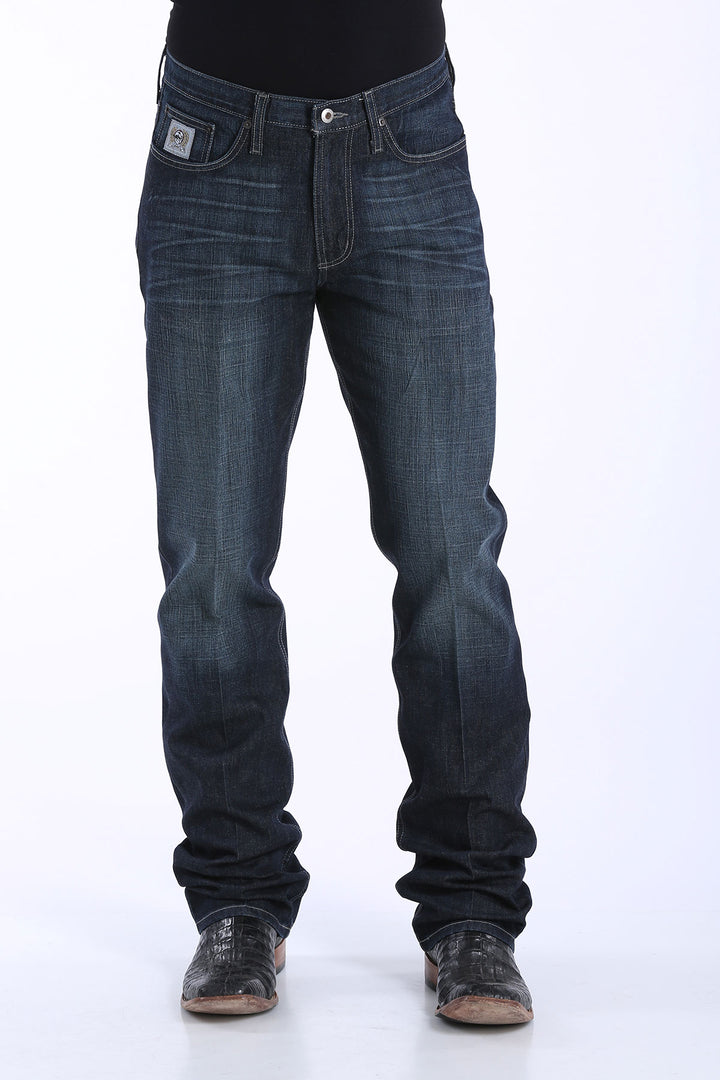 Cinch Men's Jeans - Silver Label Performance Denim - Dark Stonewash