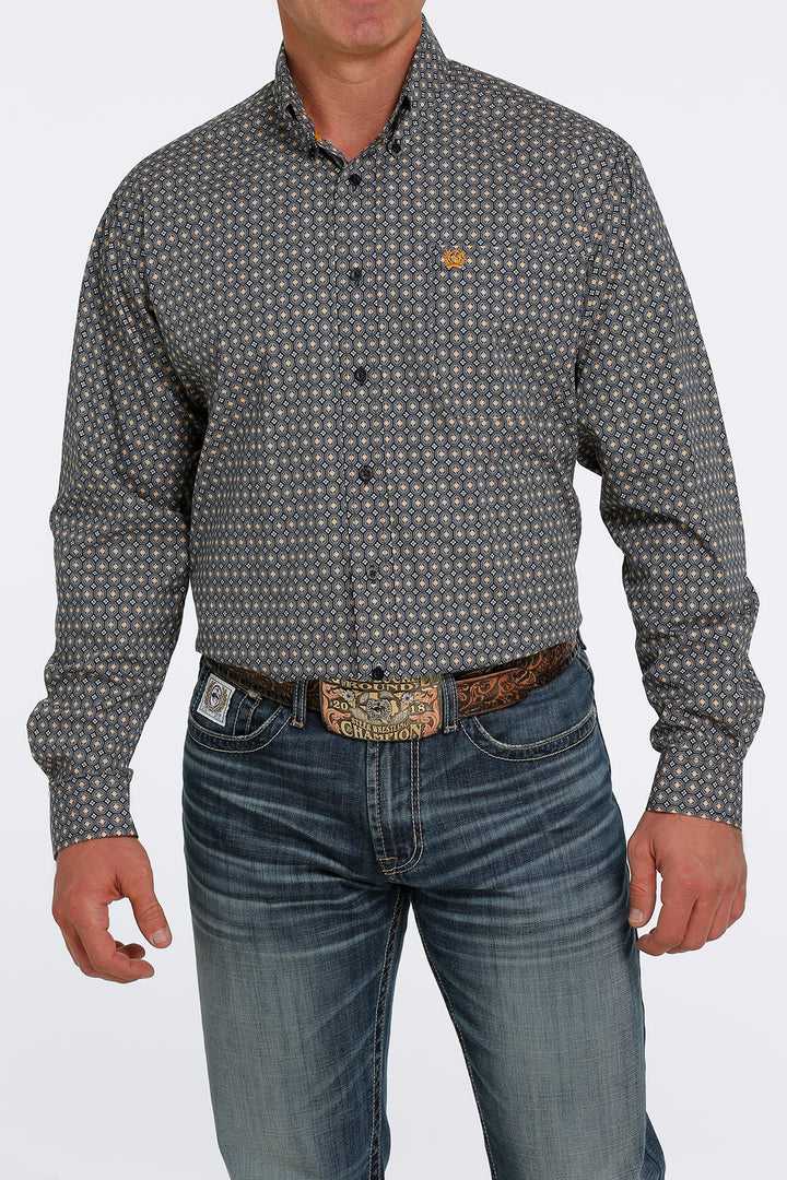 Cinch - Men's Long Sleeve Shirt - Navy