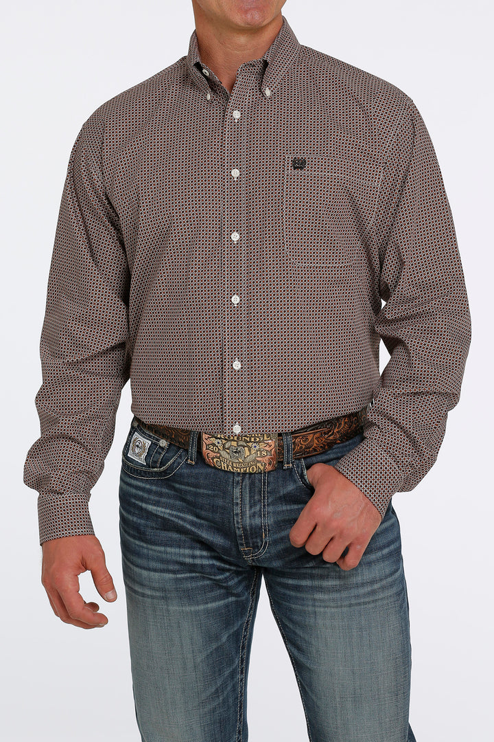 Cinch - Men's Long Sleeve Shirt - Cream