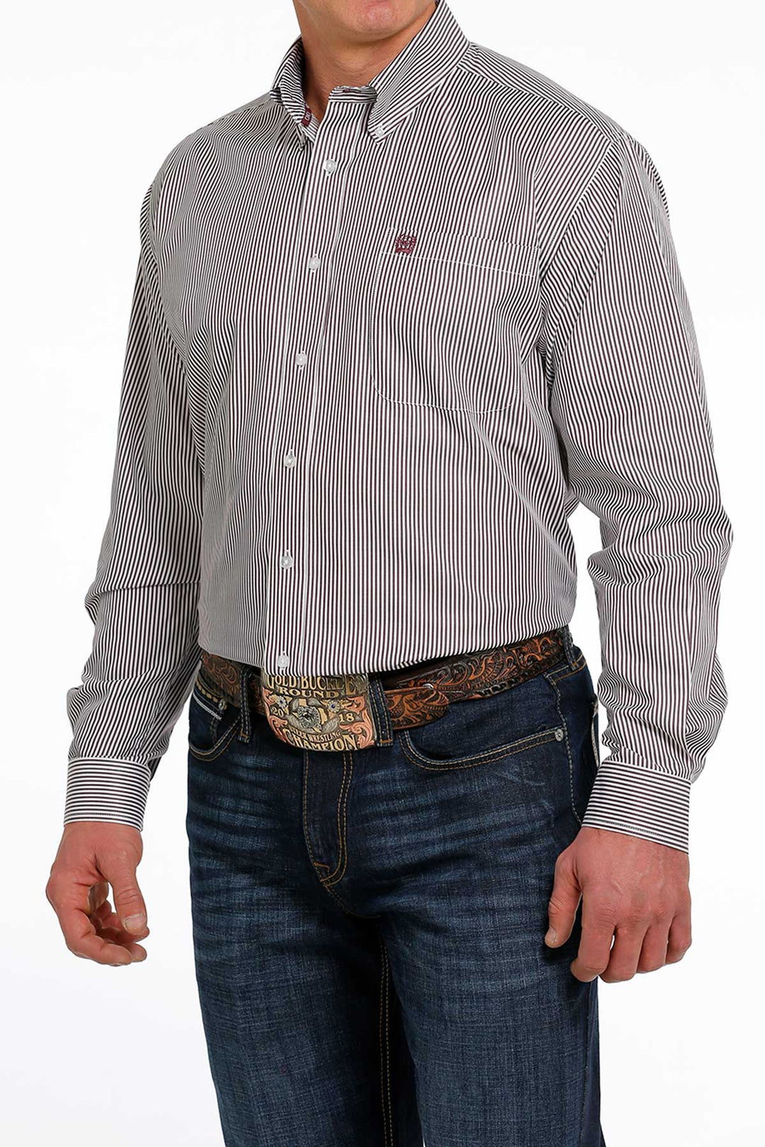 Cinch - Men's Long Sleeve Shirt - Purple